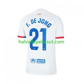 Jalkapallo Pelipaidat/Peliasut FC Barcelona Frenkie de Jong 21 Vieraspaita 2023-2024 Lyhythihainen